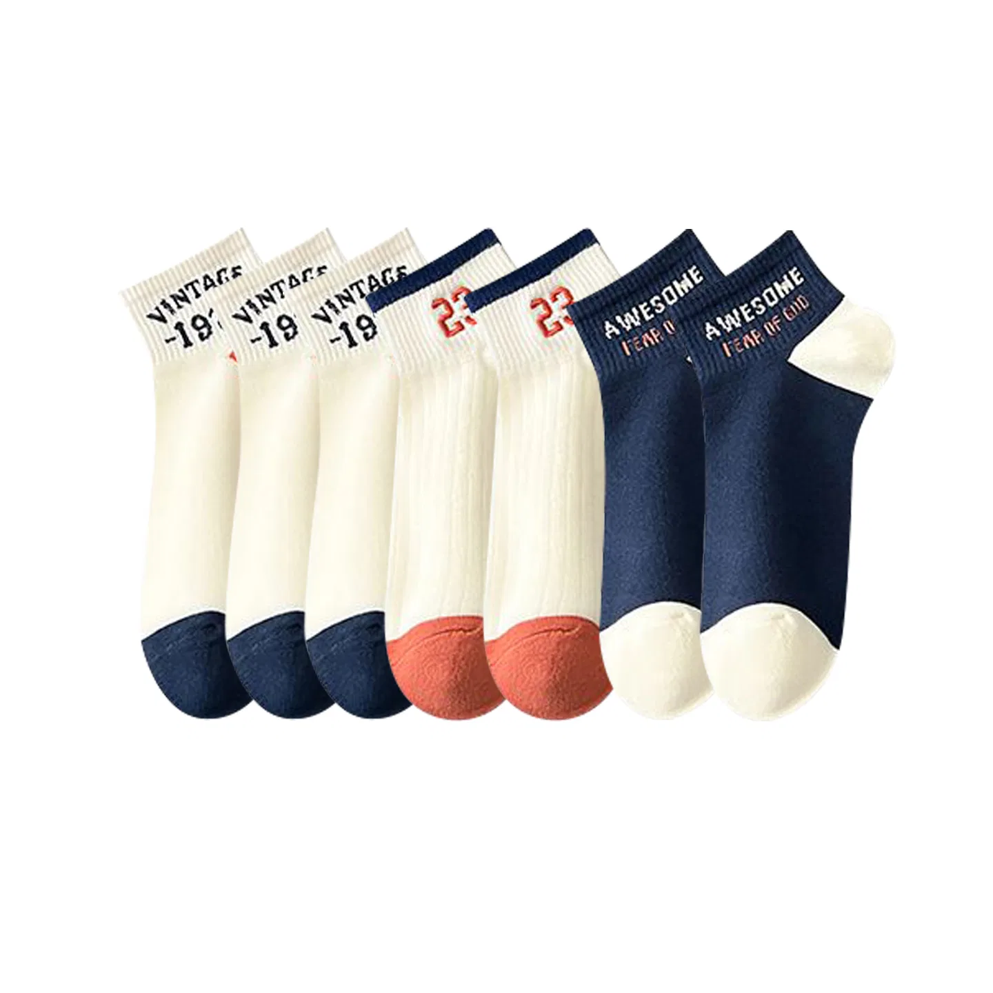 Детские носки-следки MINISO, 7 пар, Combo D, Multi