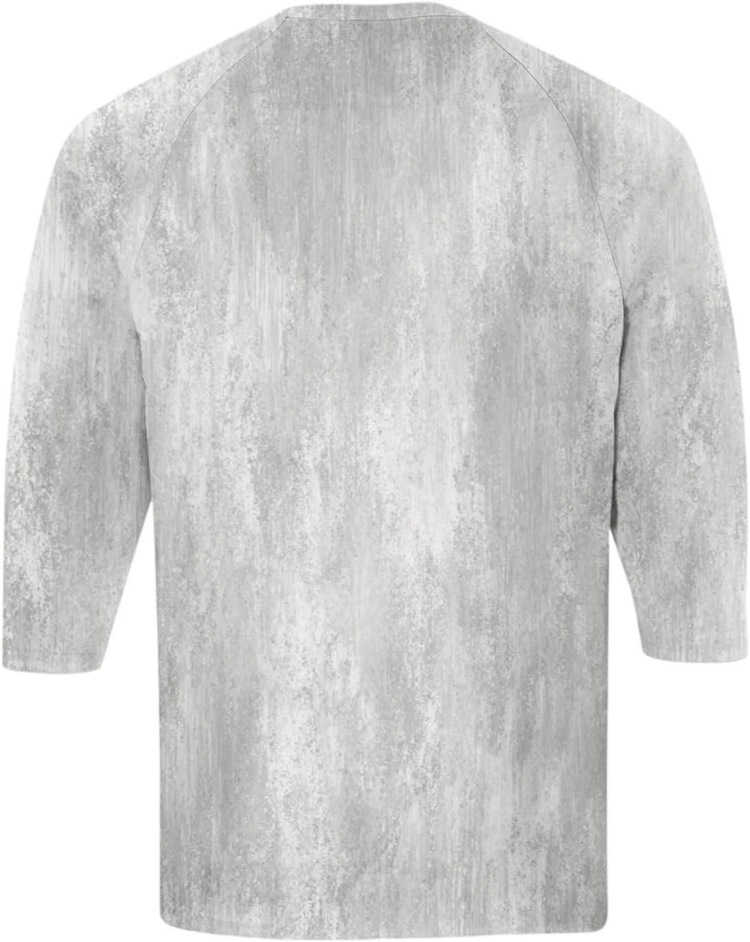 Мужская свободная блуза с принтом, 3/4 рукав, 3 пуговицы, Generic, Light Gray — фото 4
