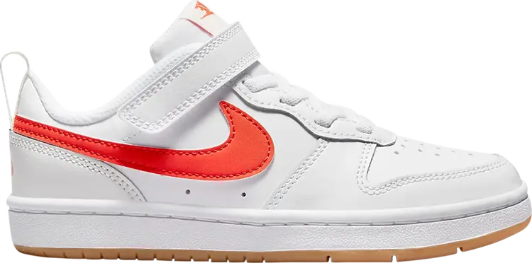 

Кроссовки Nike Court Borough Low 2 PS 'White Orange', белый