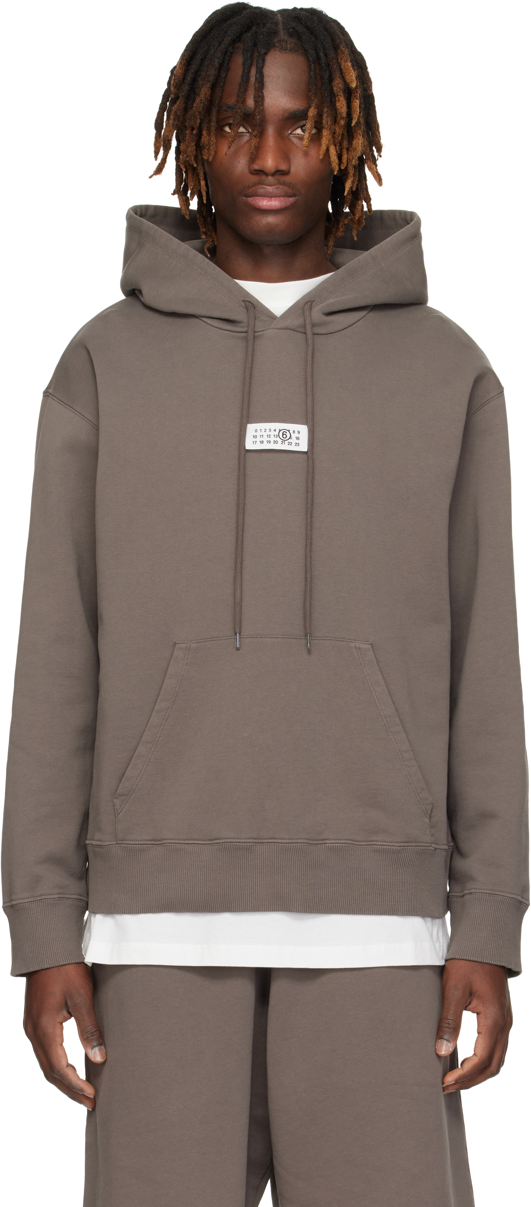 

Толстовка с капюшоном из нечесаного хлопка MM6 Maison Margiela