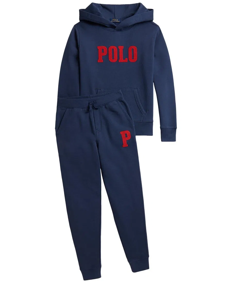 Худи из флиса с вышивкой Polo Ralph Lauren, Rustic Navy — фото 3