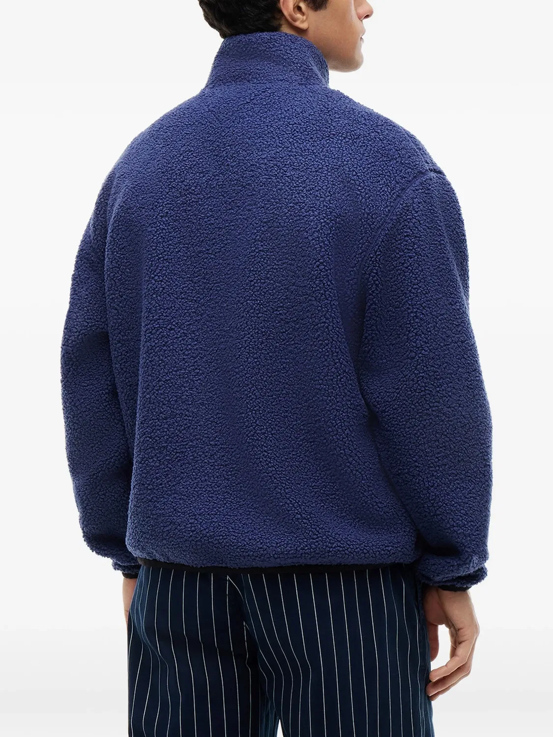 Флисовая куртка на молнии, синяя Tommy Hilfiger, синий — фото 3