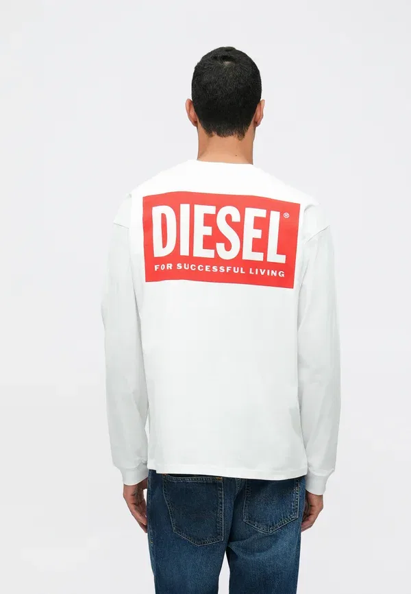 Топ с длинными рукавами Diesel, белый
