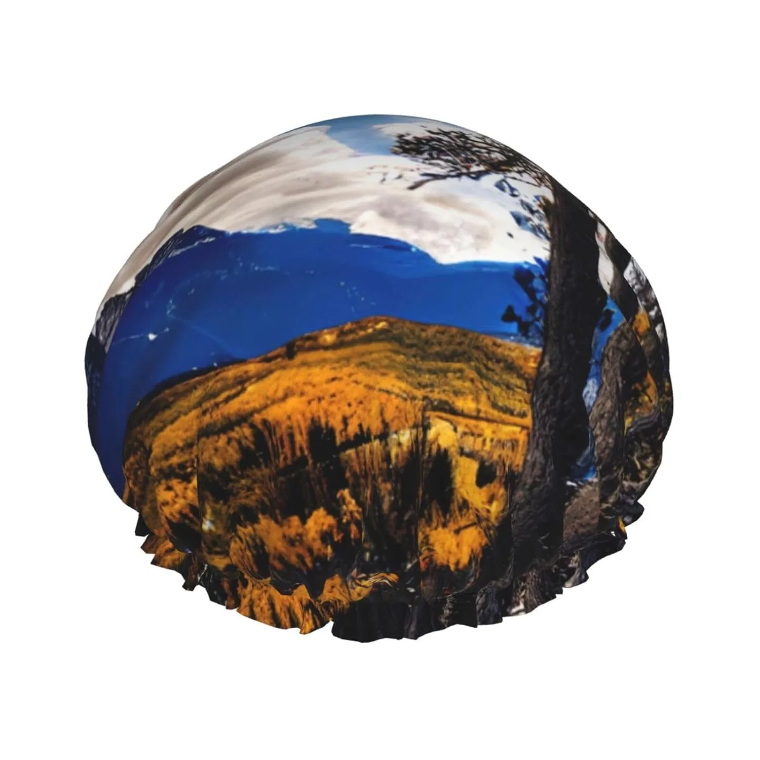 Шапочка для душа Double Waterproof, BKDODKS, 27cm Outer Diameter, Black