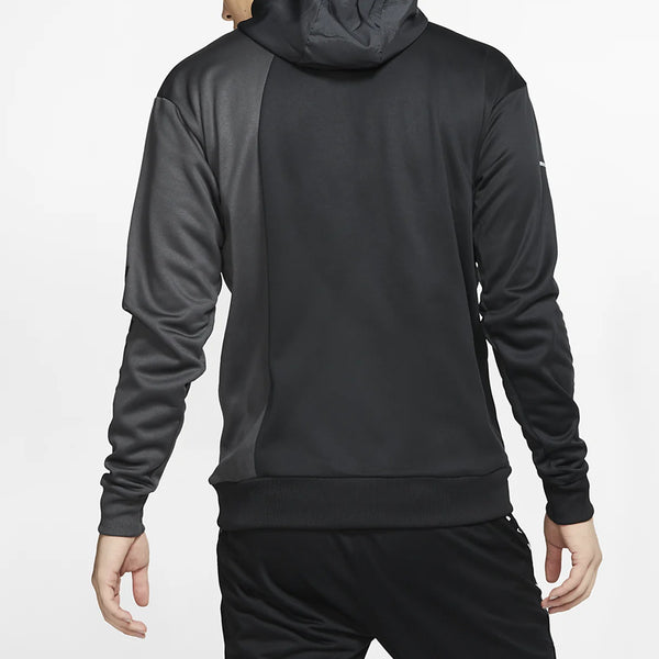 Толстовка alphabet logo printing zipper reflective hooded drawstring black gray blackgray Nike, черный — фото 4