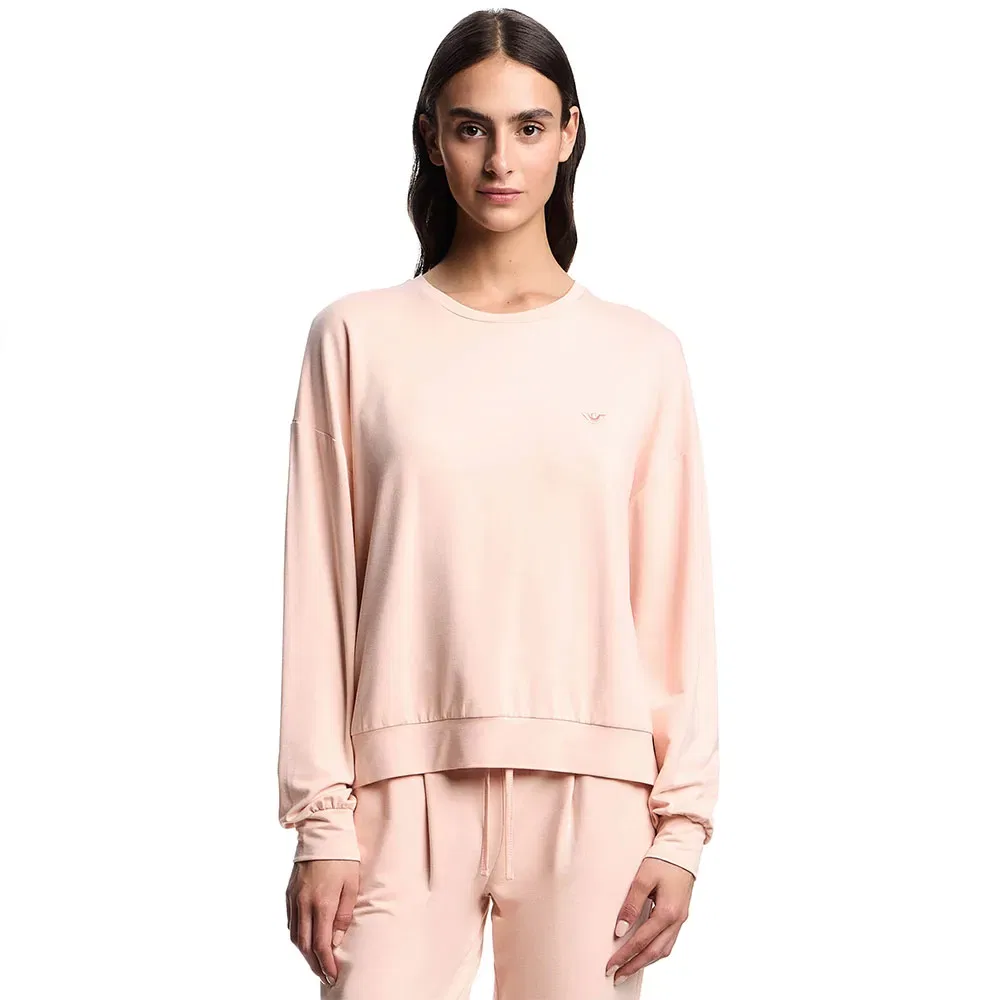 Свитшот Emporio Armani, розовый