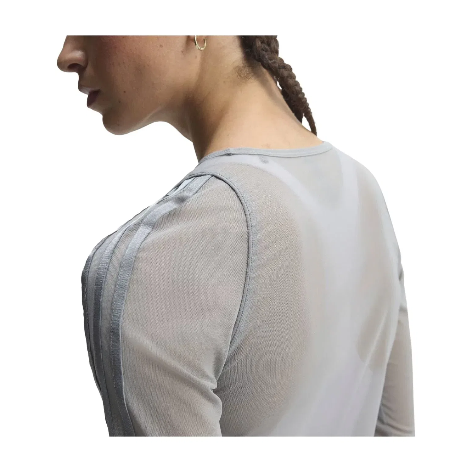 Женская футболка с длинным рукавом Adidas Sport Longsleeve Shirt Grey Three, серый — фото 3