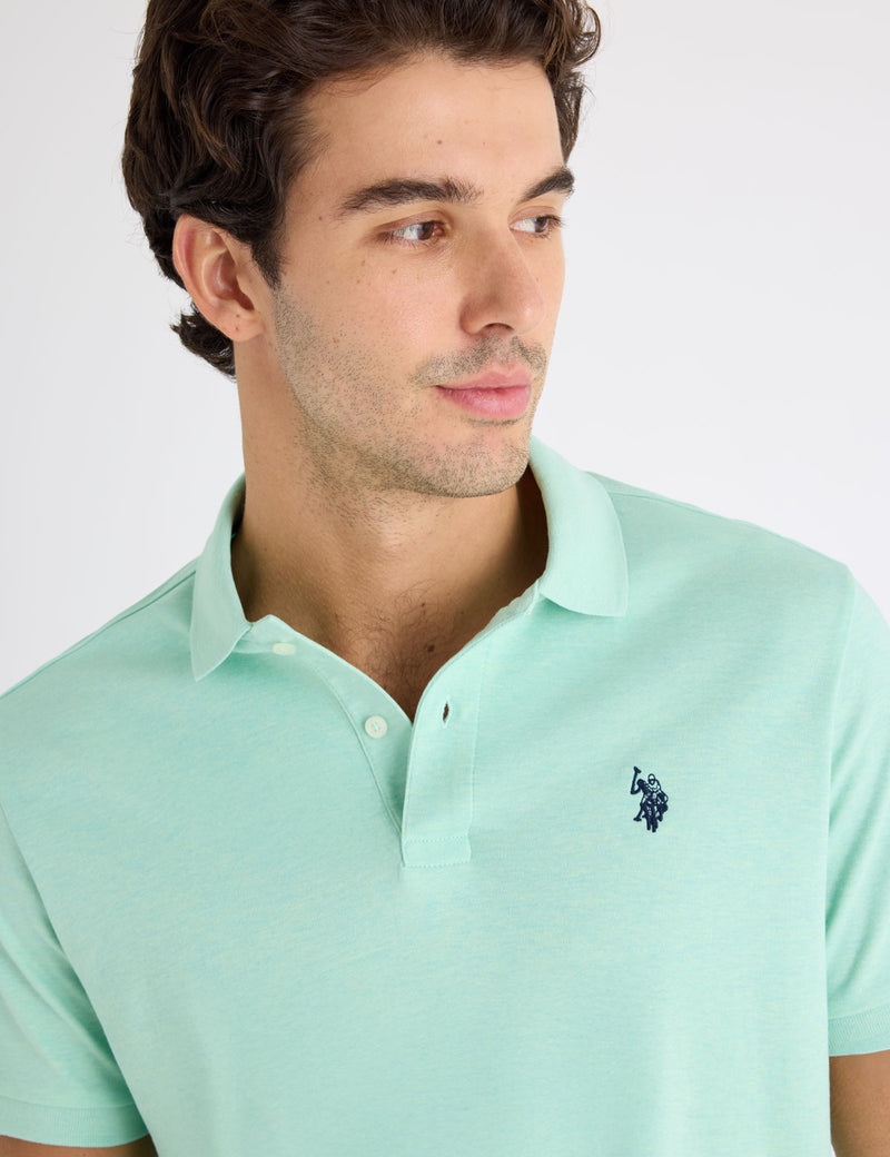 Футболка поло U.S. Polo Assn. Solid Interlock, мятный вереск — фото 2