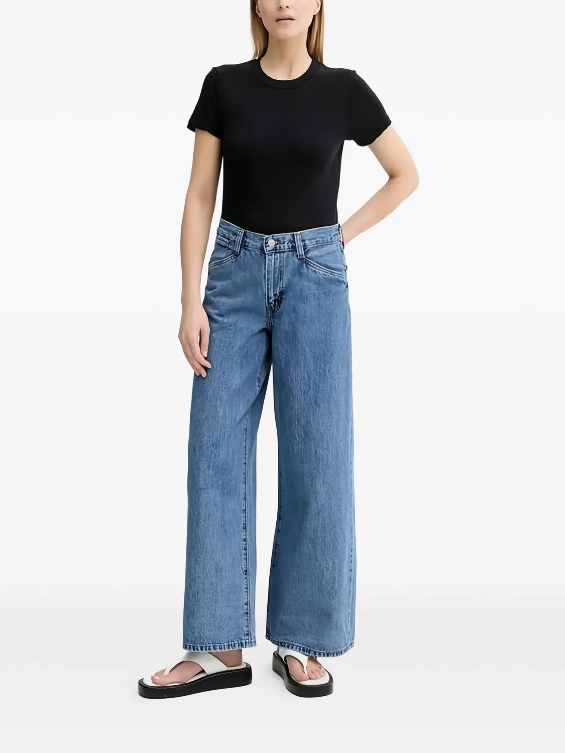 Джинсы - синие Levi's, синий — фото 2
