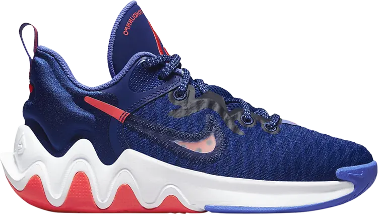 Кроссовки Nike Giannis Immortality GS 'Deep Royal Blue Crimson', синий — фото 2