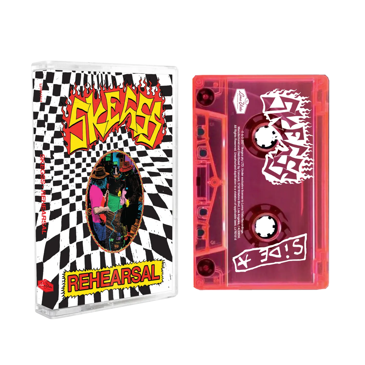 

Виниловая пластинка Rehearsal limited edition pink cassette Skegss, Коричневый, Виниловая пластинка Rehearsal limited edition pink cassette Skegss