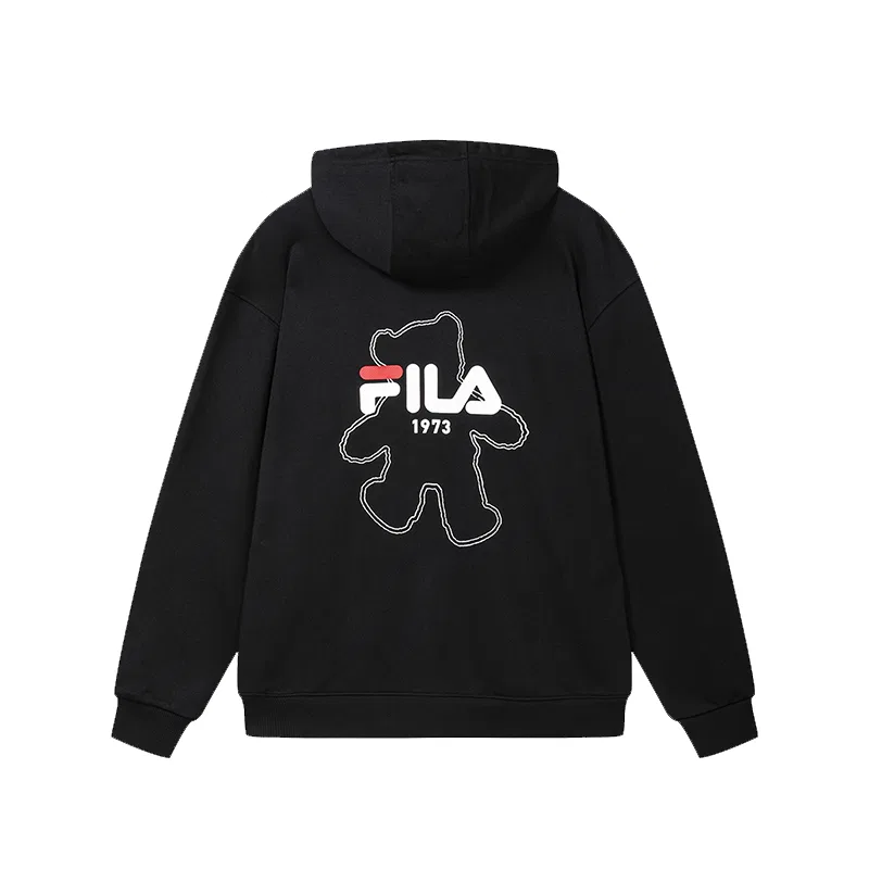 Детский худи с капюшоном FILA ORIGINALE, Jet Black BK — фото 3