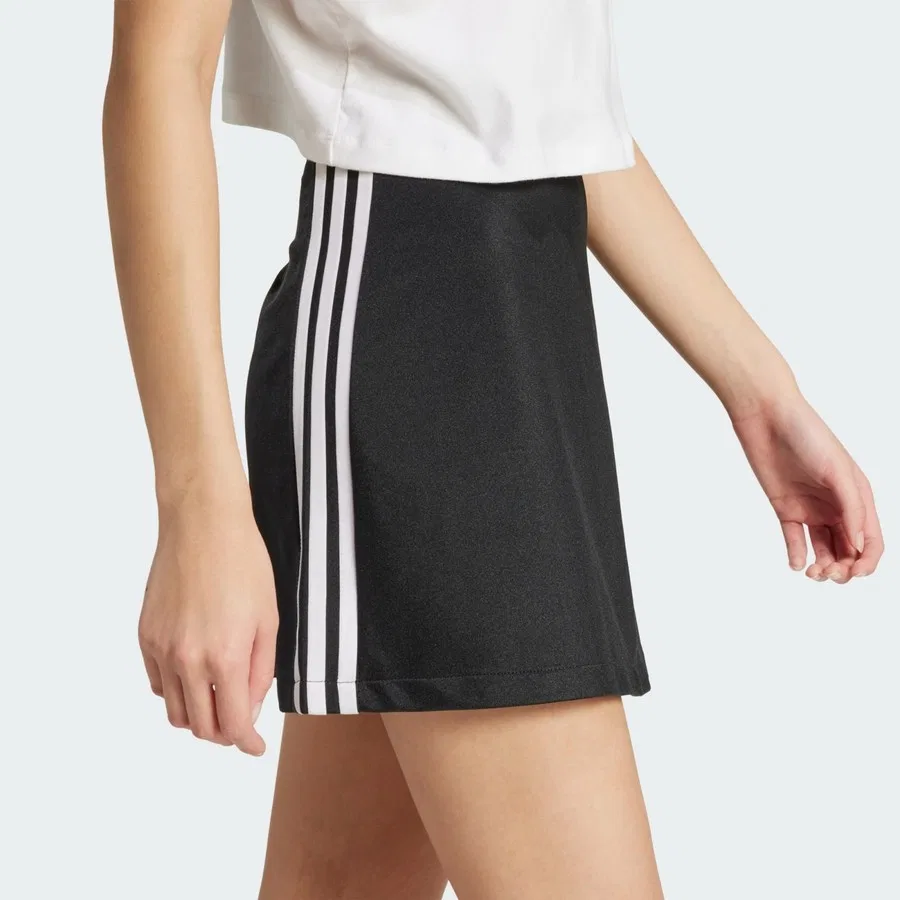 Мини-юбка с тремя полосами Adicolor 3-Stripes adidas, Сине-белый — фото 4