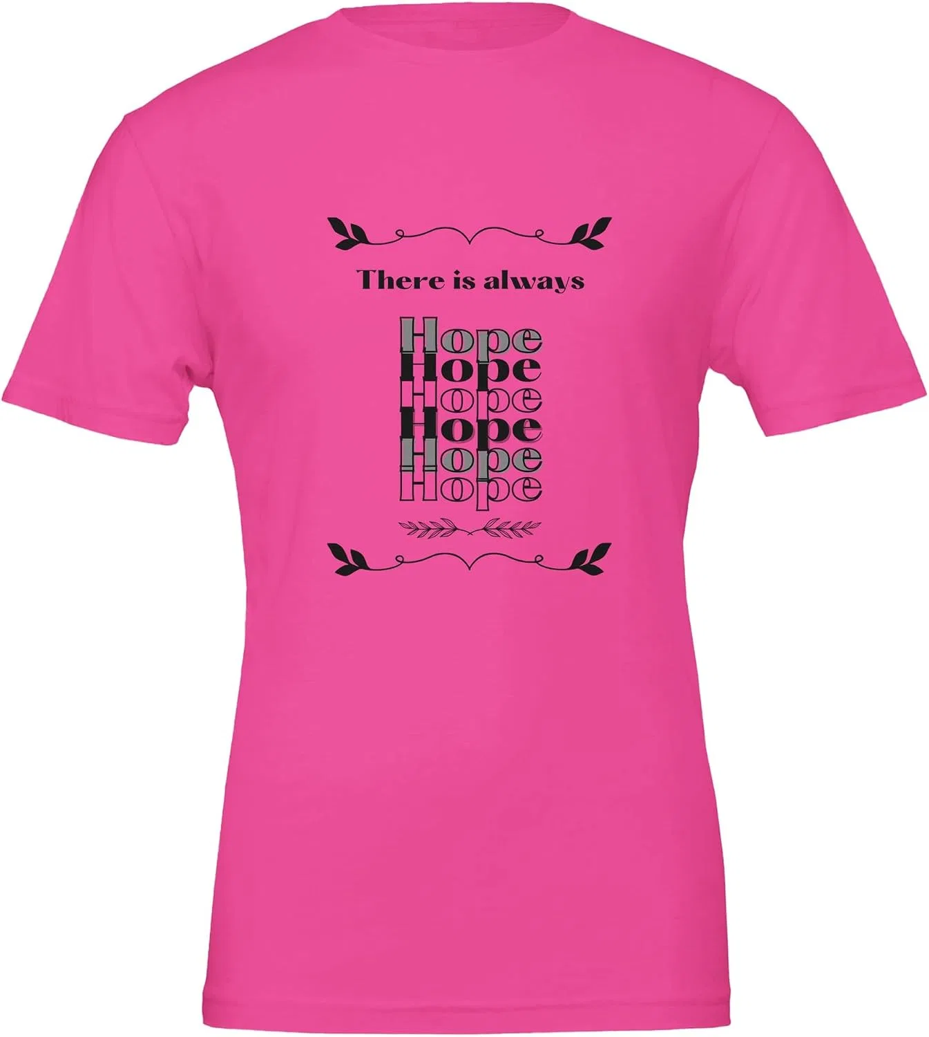 Футболка с принтом There is Always Hope, Charity Pink