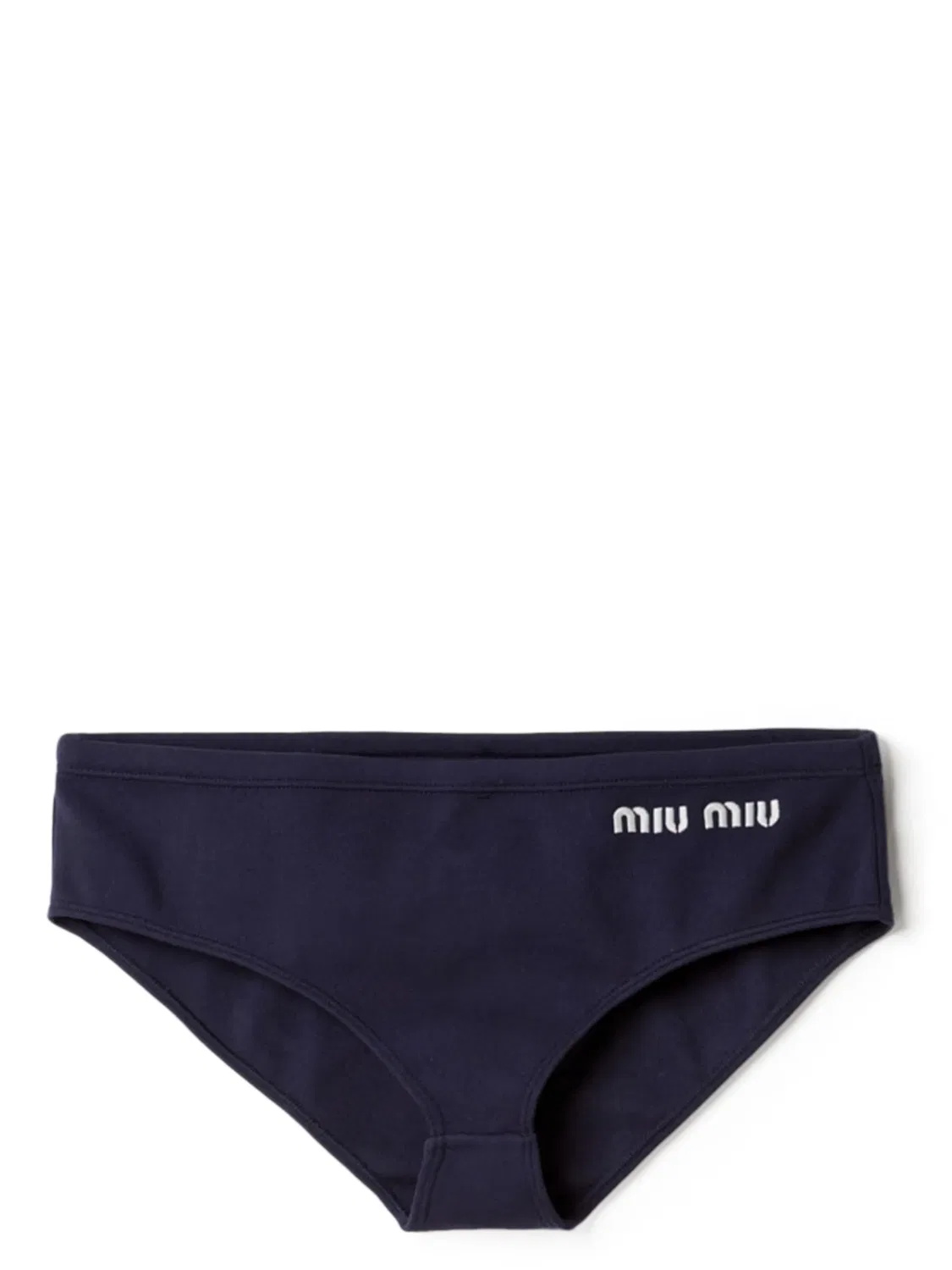 Бикини с вышитым логотипом Miu Miu, темно-синий