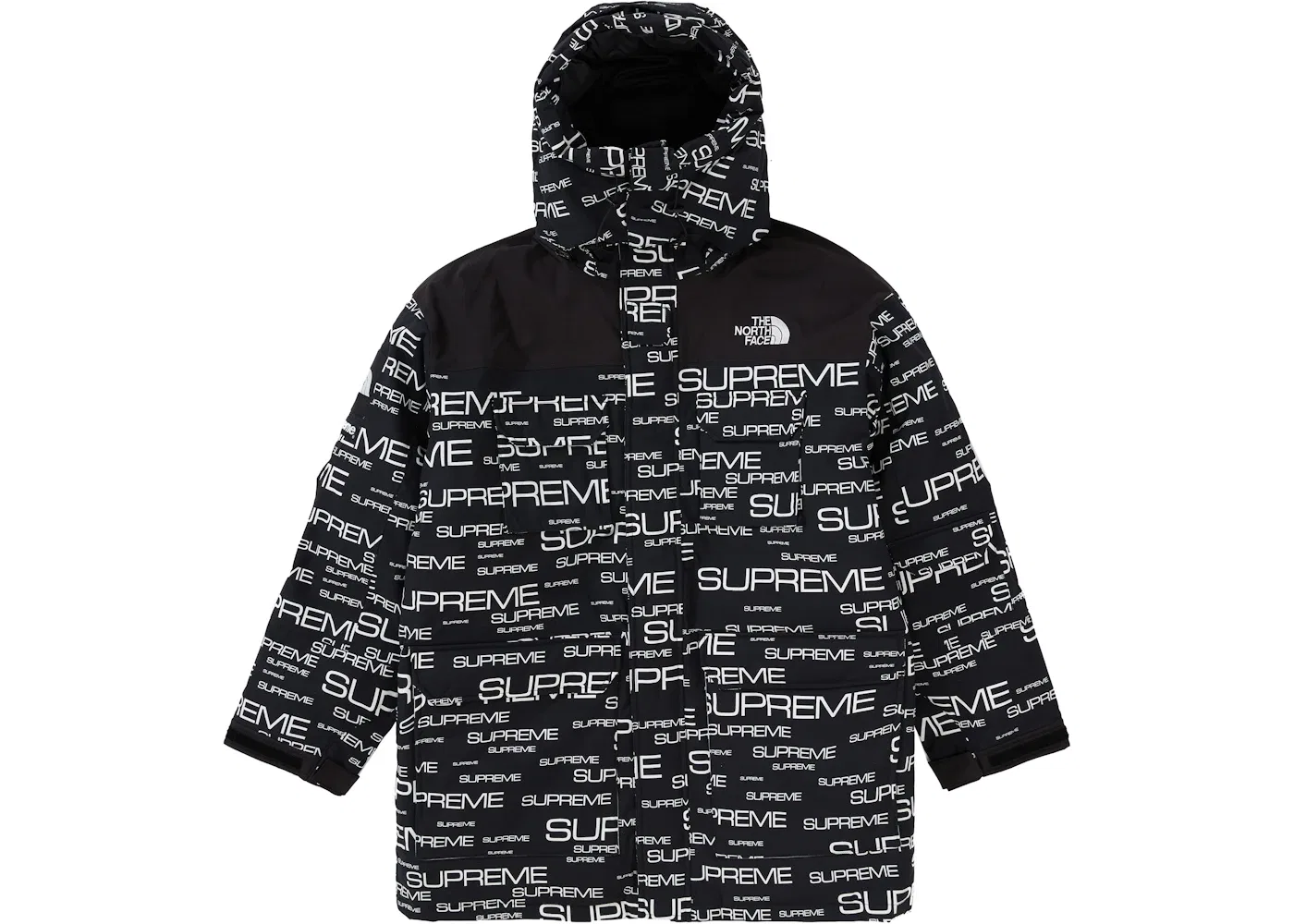 Мужская куртка-пуховик с принтом Coldworks 700-Fill Down Parka Supreme, Black