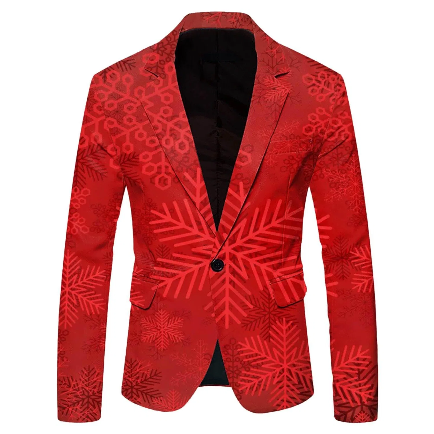 Женское пальто с принтом Women Coat Autumn and Winter New 3D Funny Printed Dress Coat Christmas Casual Coat Women Hooded Down Jacket, Rosso