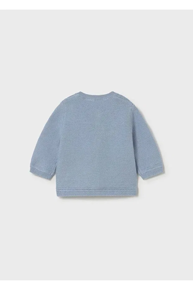 Детский кардиган на пуговицах для мальчиков Newborn baby boy buttoned cardigan Mayoral, Blue — фото 3