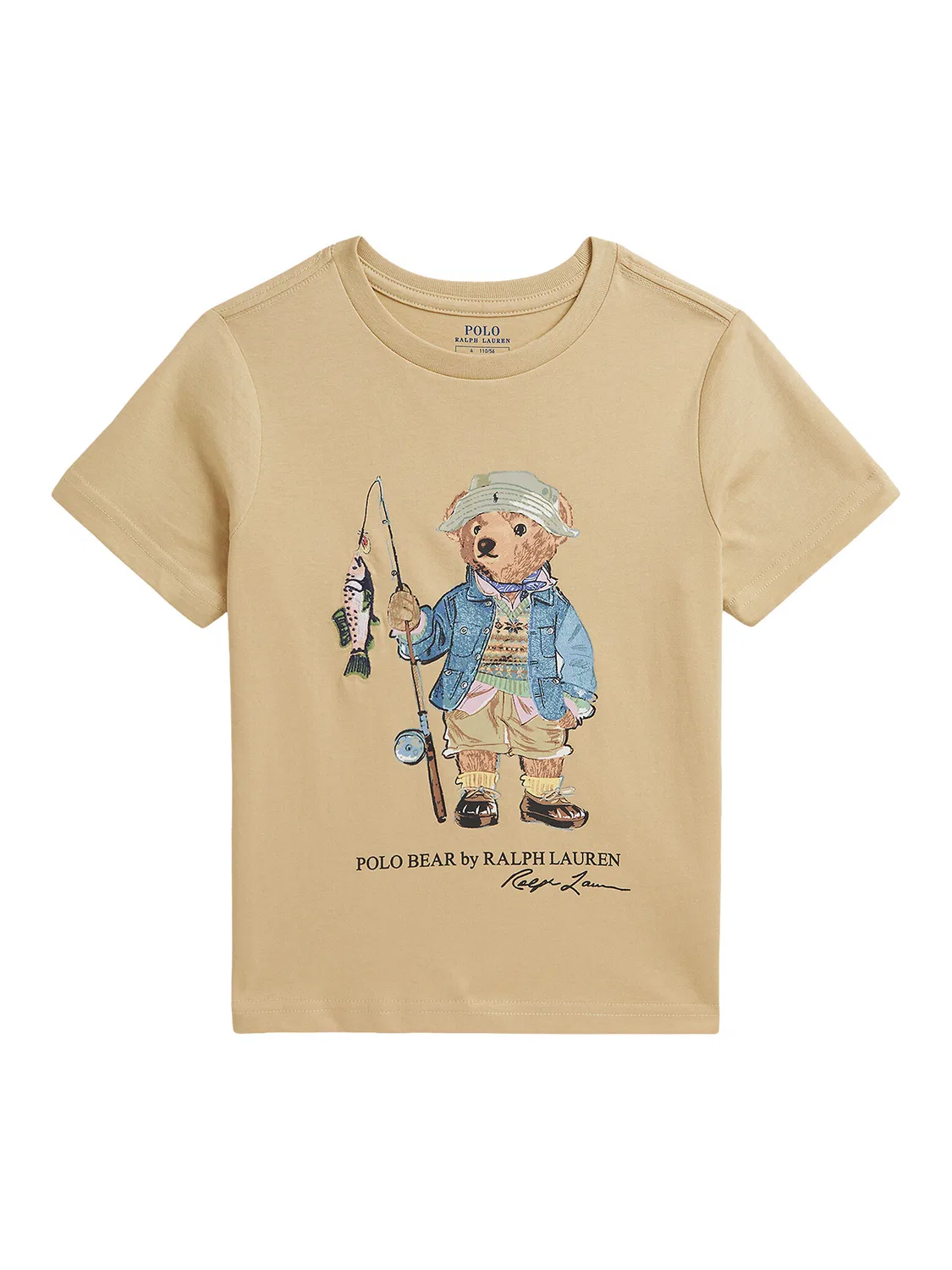 Футболка стандартного кроя для мальчика Polo Ralph Lauren, бежевый