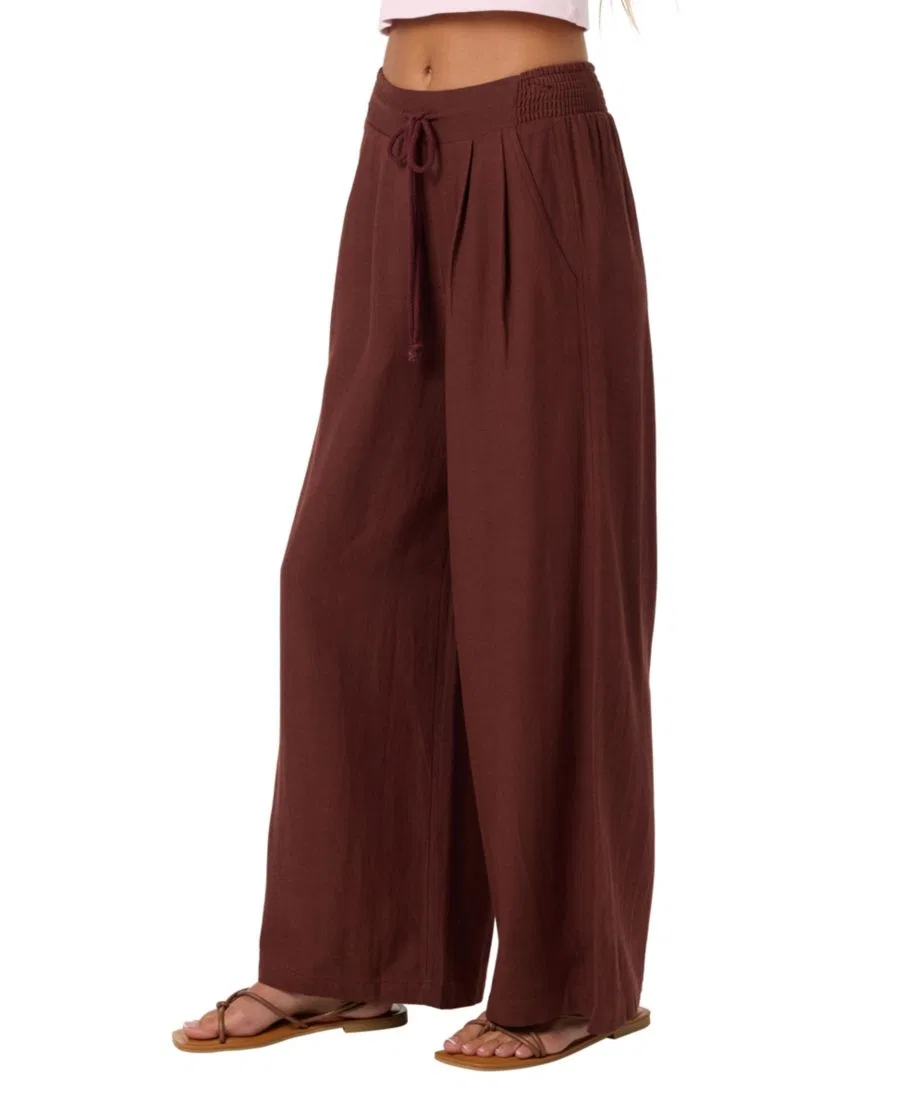 Брюки Kree Linen Pull-On O'Neill, Chocolate — фото 4