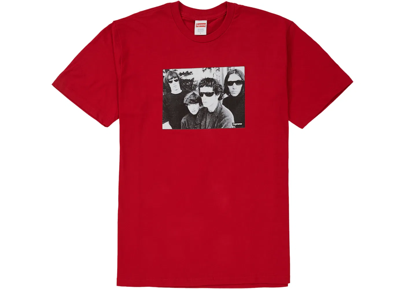 Мужская футболка с принтом Supreme The Velvet Underground Tee, Red