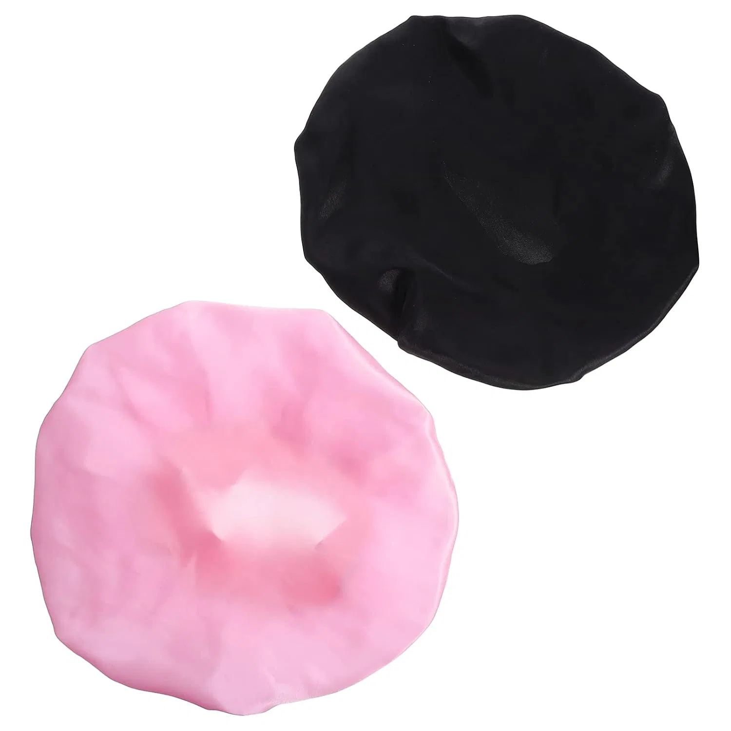 Шапочка для душа Polyester, FRCOLOR, 2 шт., 33.5x29x1 см, Pink Black