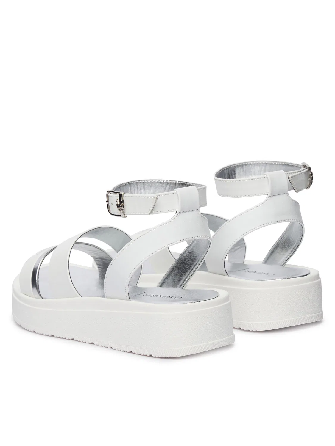 Сандалии для девочки Velcro Sandal Calvin Klein, белый — фото 3