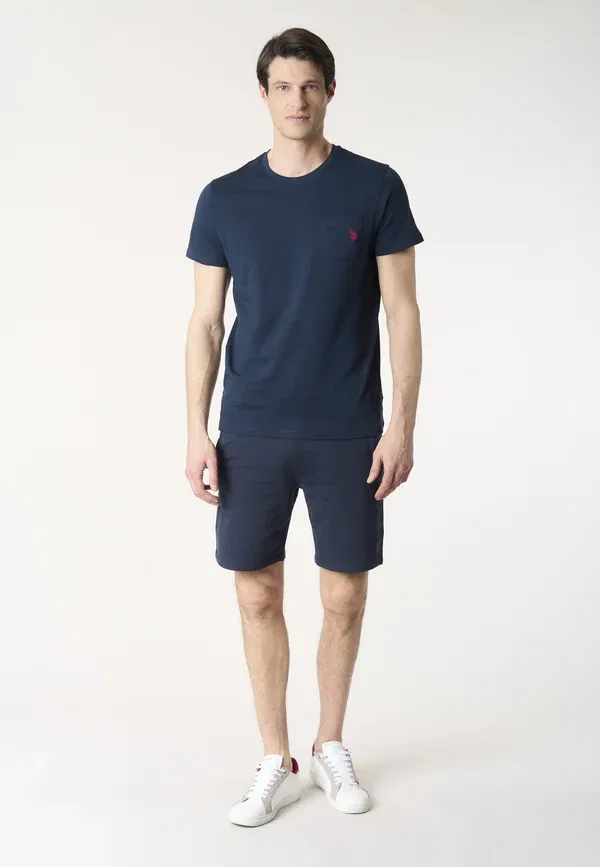 Футболка хлопковая Print t-shirt, U.S. Polo Assn., Blu, синий — фото 2