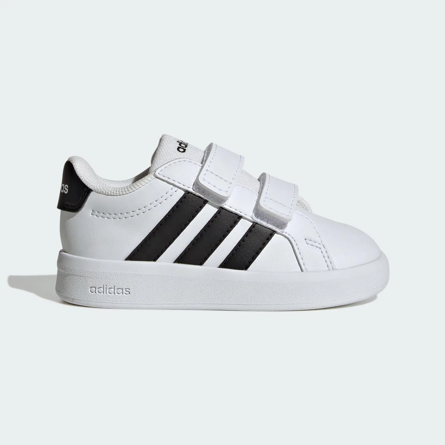 Детские кроссовки с липучкой Grand Court 3.0 Adidas, Weiss Schwarz