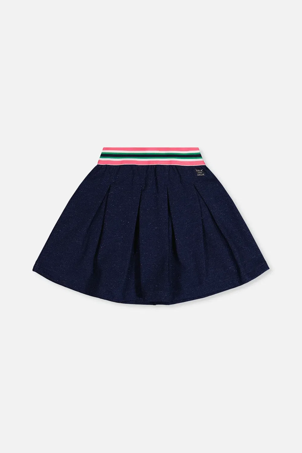 Детская юбка в складку с блеском Ivy Kids Deux par Deux, Navy Blue Denim