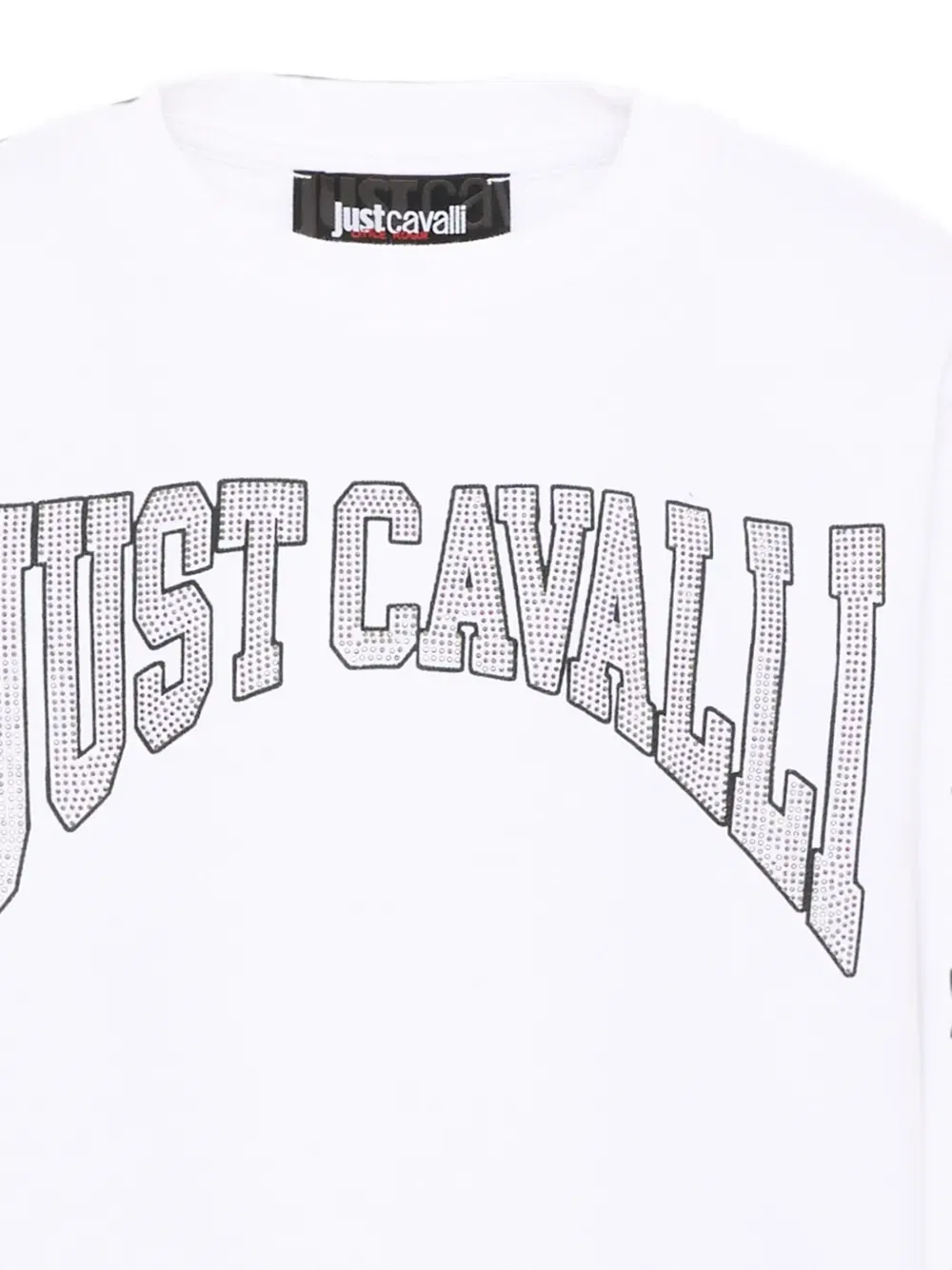 Толстовка со стразами-логотипом Just Cavalli Kids, белый — фото 3