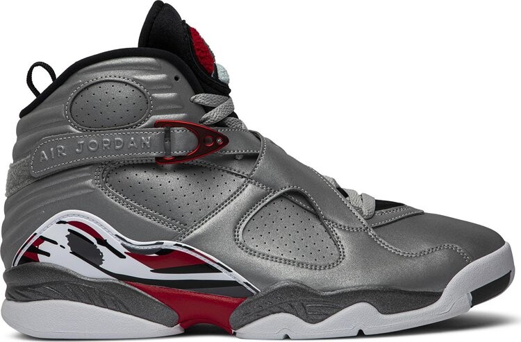 

Кроссовки Air Jordan 8 Retro SP Reflections Of A Champion, серебряный, Серый, Кроссовки Air Jordan 8 Retro SP Reflections Of A Champion, серебряный