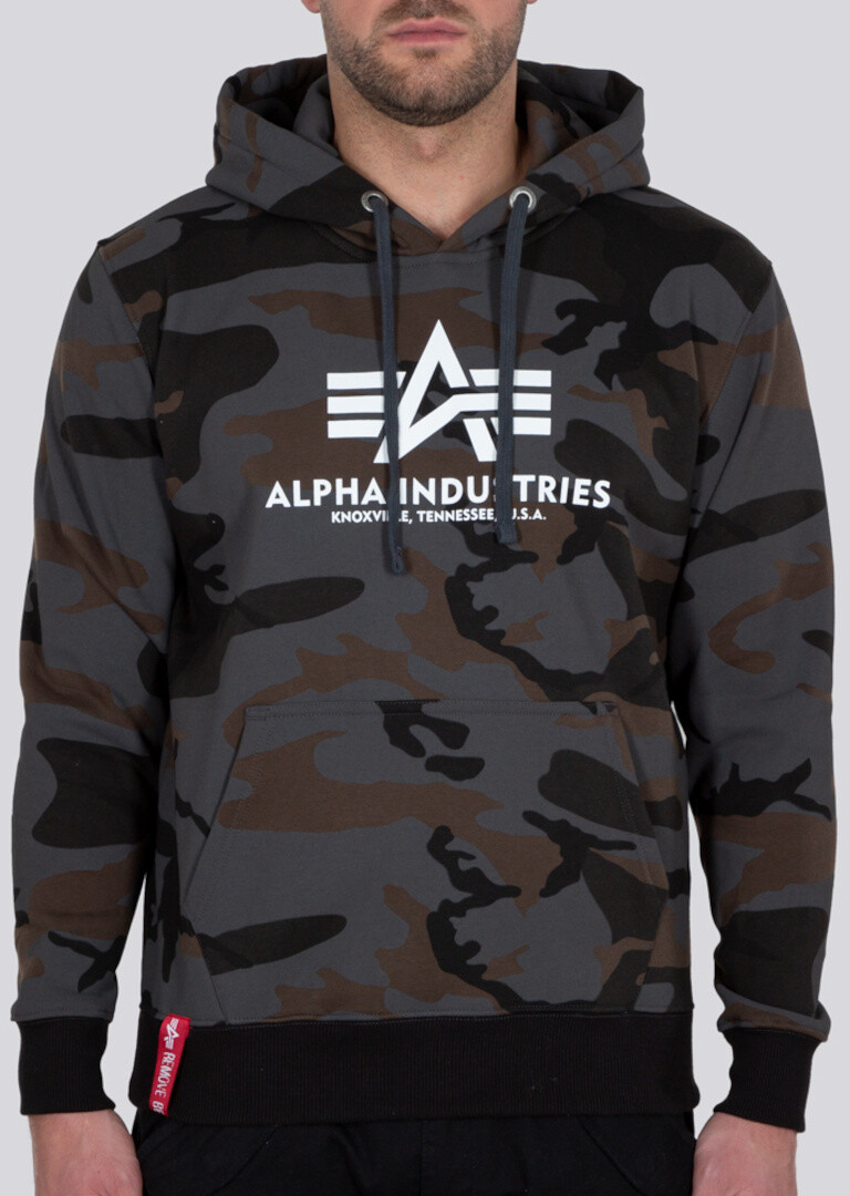 

Балахон Alpha Industries Basic Camo, черно-камуфляжный, Серый, Балахон Alpha Industries Basic Camo, черно-камуфляжный