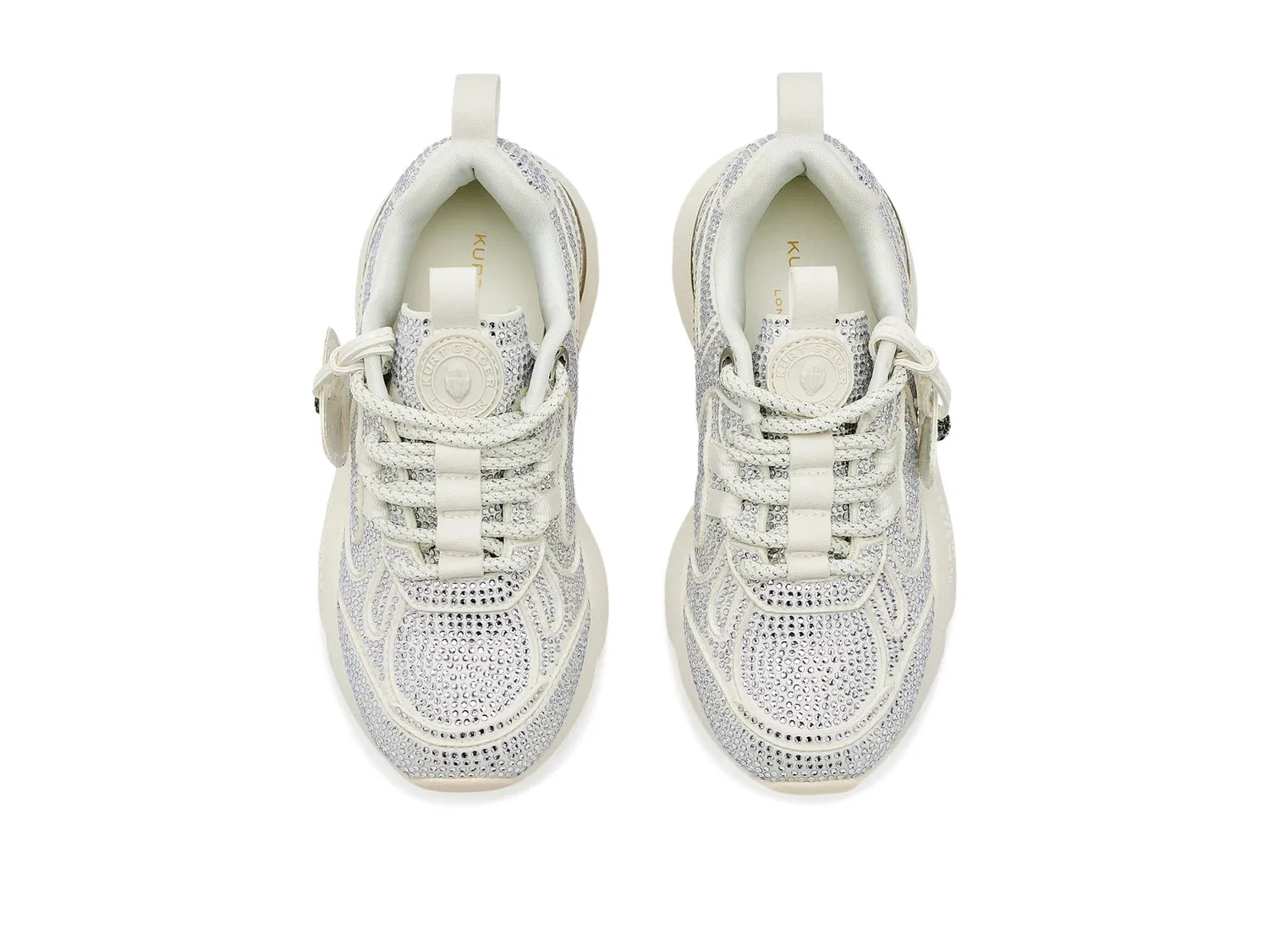 Кроссовки Mini Kurt Runner (для маленьких и больших детей) Kurt Geiger London Kids, White — фото 3