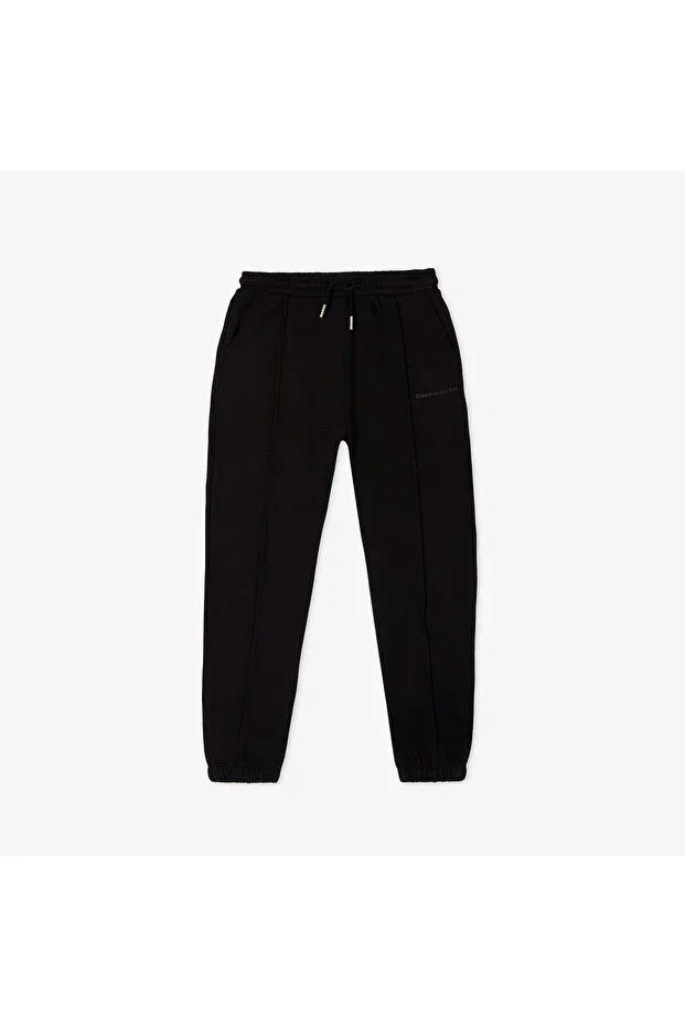 Детские спортивные штаны для девочек с принтом Calvin Klein, Black