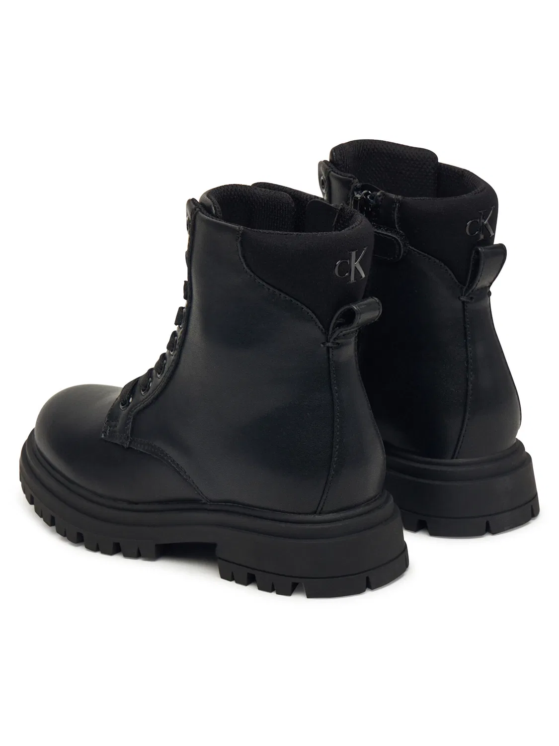 Ботильоны на шнуровке для девочки Lace Up Bootie Calvin Klein, черный — фото 3