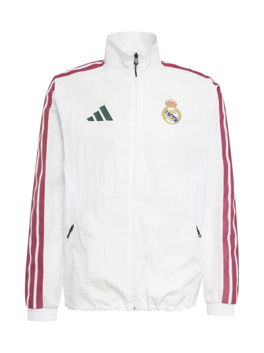 Спортивная куртка ADIDAS PERFORMANCE 'Real Madrid Anthem' белого цвета