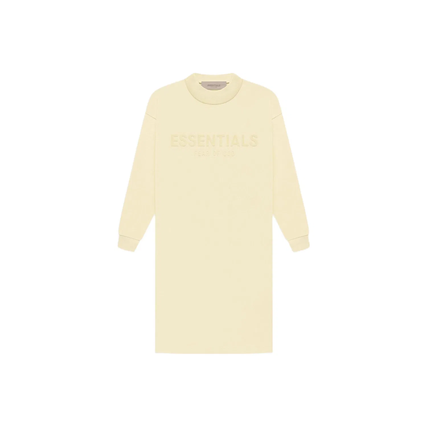 Детское платье из футера Fear Of God Essentials, Canary Yellow