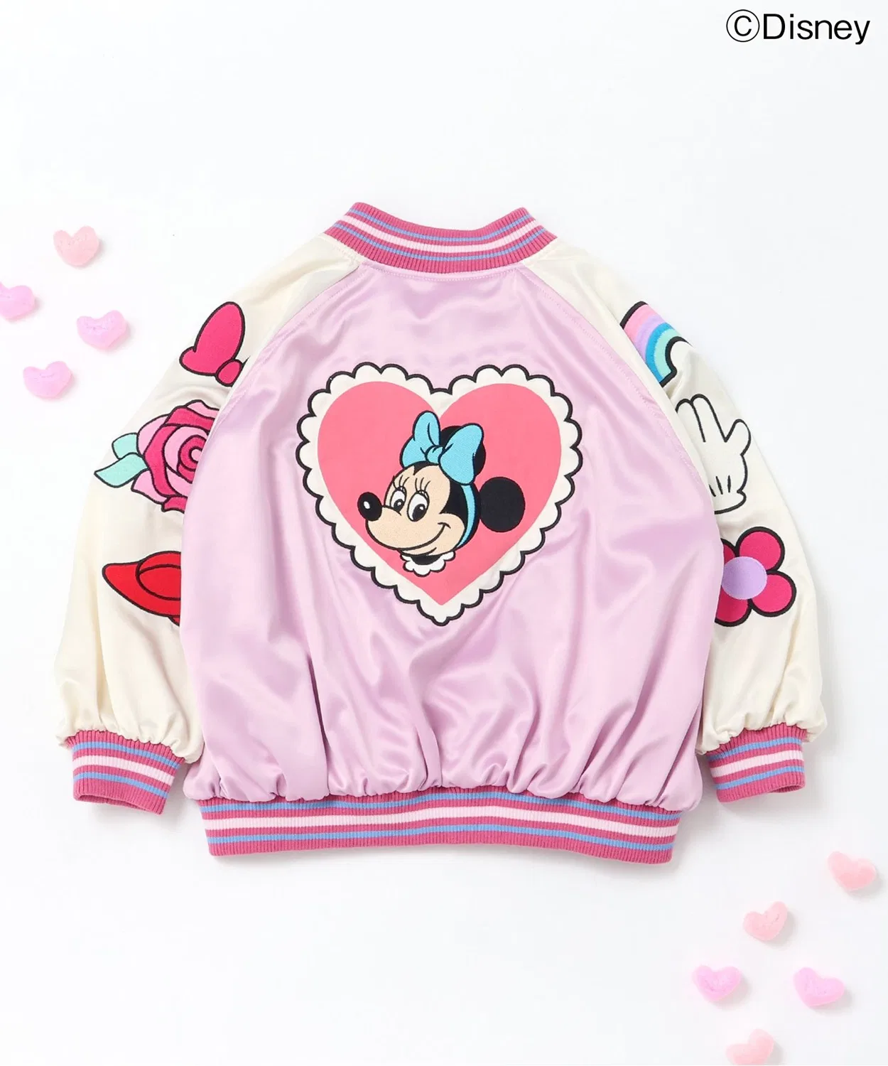 Детская куртка-сувенир с принтом Minnie Mouse Disney, Pink