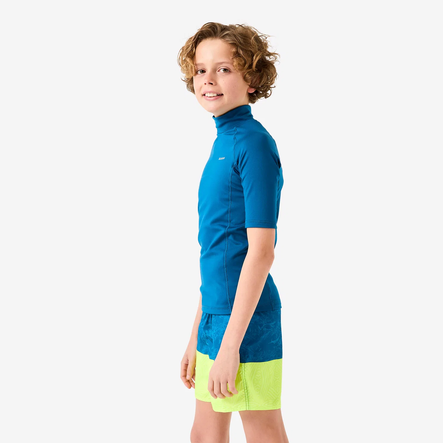 Детская футболка с коротким рукавом Fleece-Shirt kurzarm Decathlon, Berlinerblau — фото 4