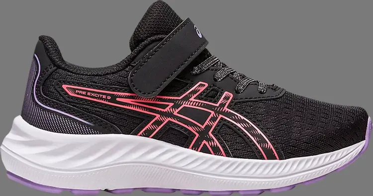 

Кроссовки pre excite 9 ps 'black papaya' Asics, черный