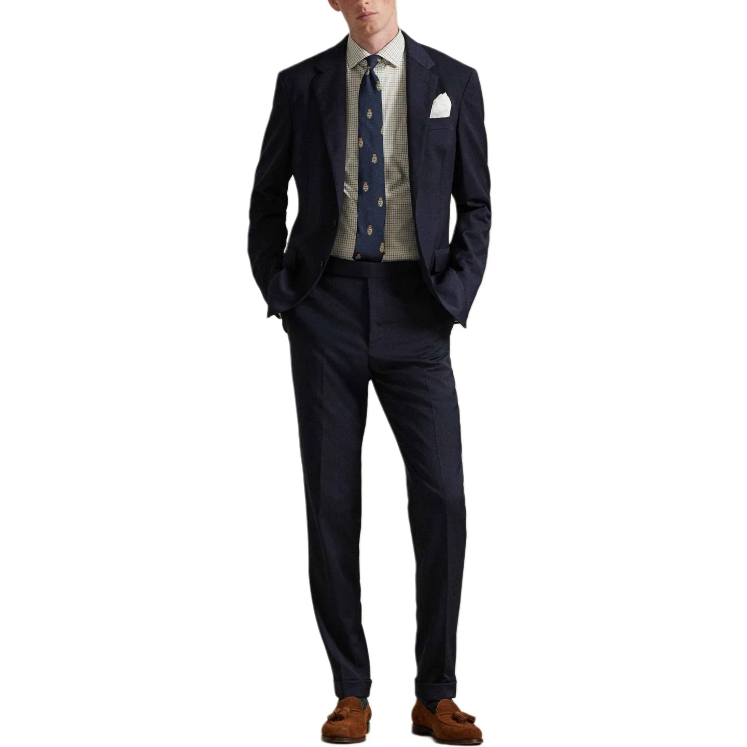 Мужская рубашка с воротником и прямым кроем, Lapel, Polo Ralph Lauren — фото 4