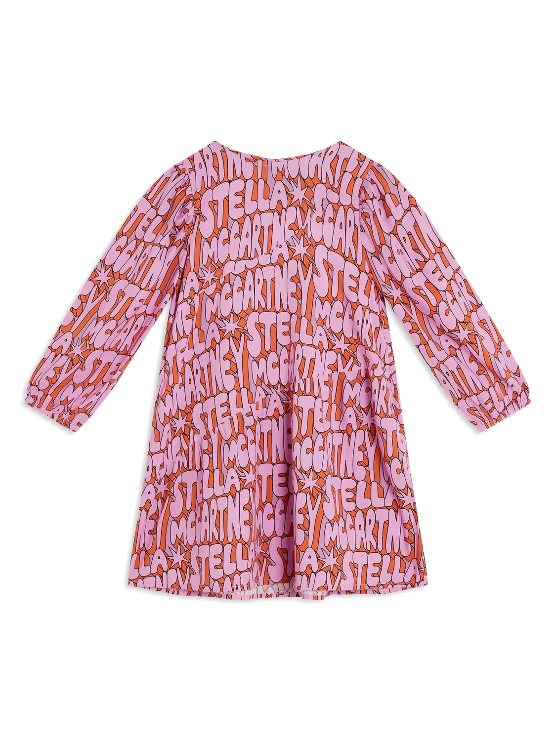 Платье с принтом логотипа Stella McCartney, розовый