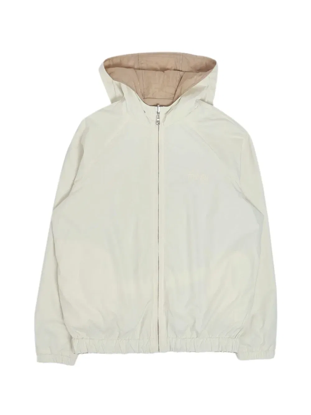 Двусторонняя куртка с монограммой FF FENDI KIDS, бежевый — фото 3