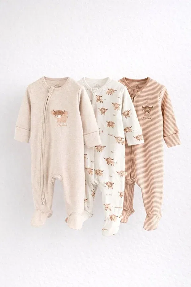 Детский комбинезон для девочек с принтом Next Baby, Multicolor
