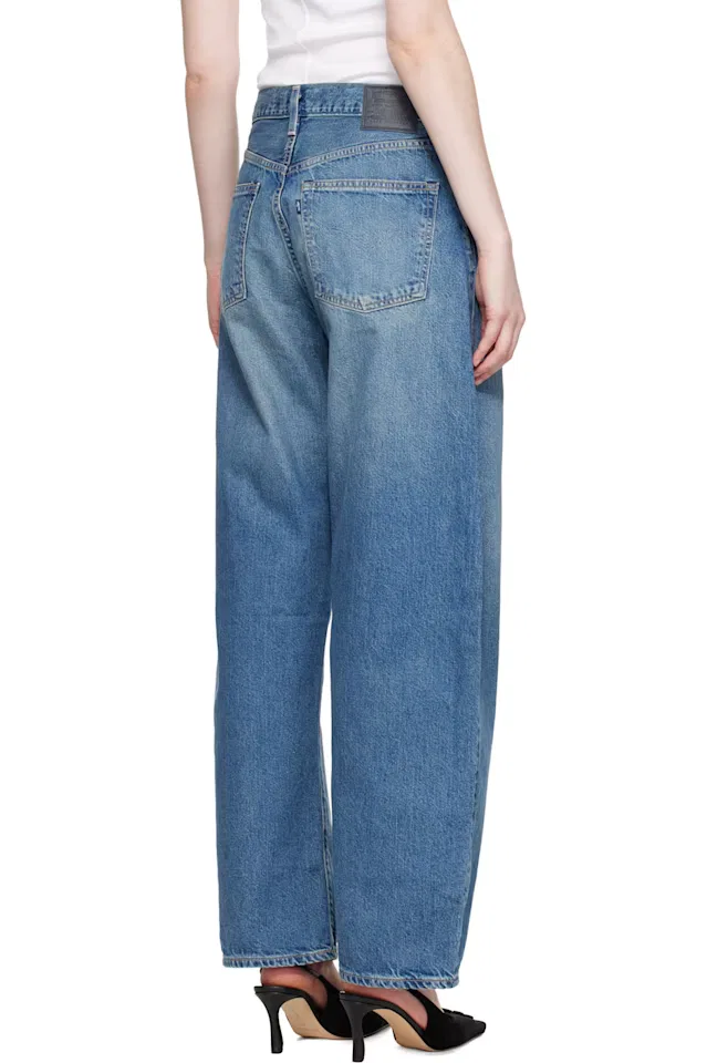 Синие джинсы с бочкообразной вязкой Levi'S — фото 3