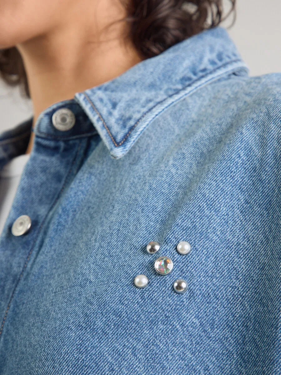 Куртка LEVI'S Between-Season 'JORDAN' из синего денима — фото 3