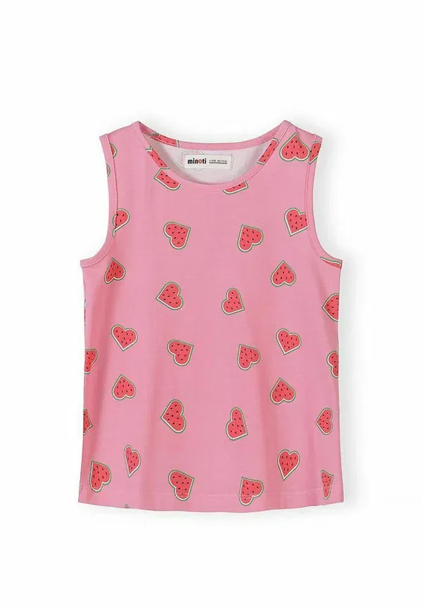 Комплект пижамы из 2 предметов с принтом Tank top and shorts - pyjamas 2 pack sets Minoti, белый, розовый — фото 4
