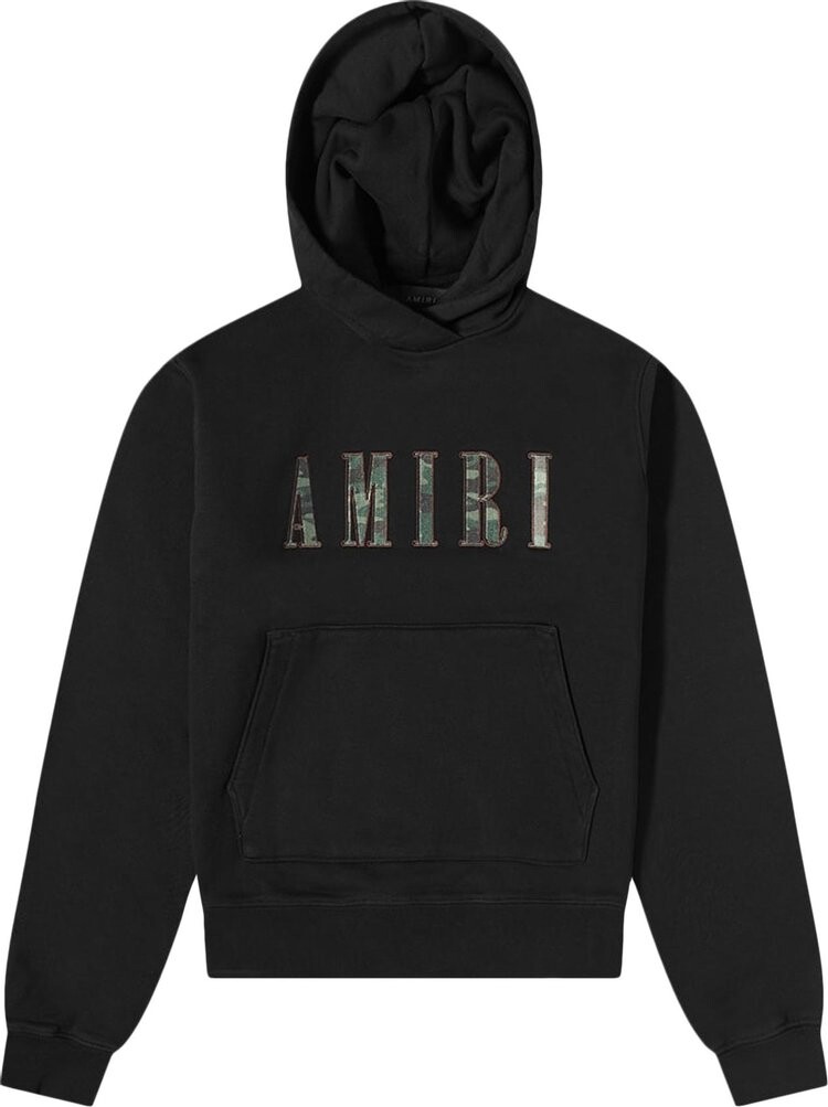 

Худи Amiri Camo Fill Logo Hoodie 'Black', черный