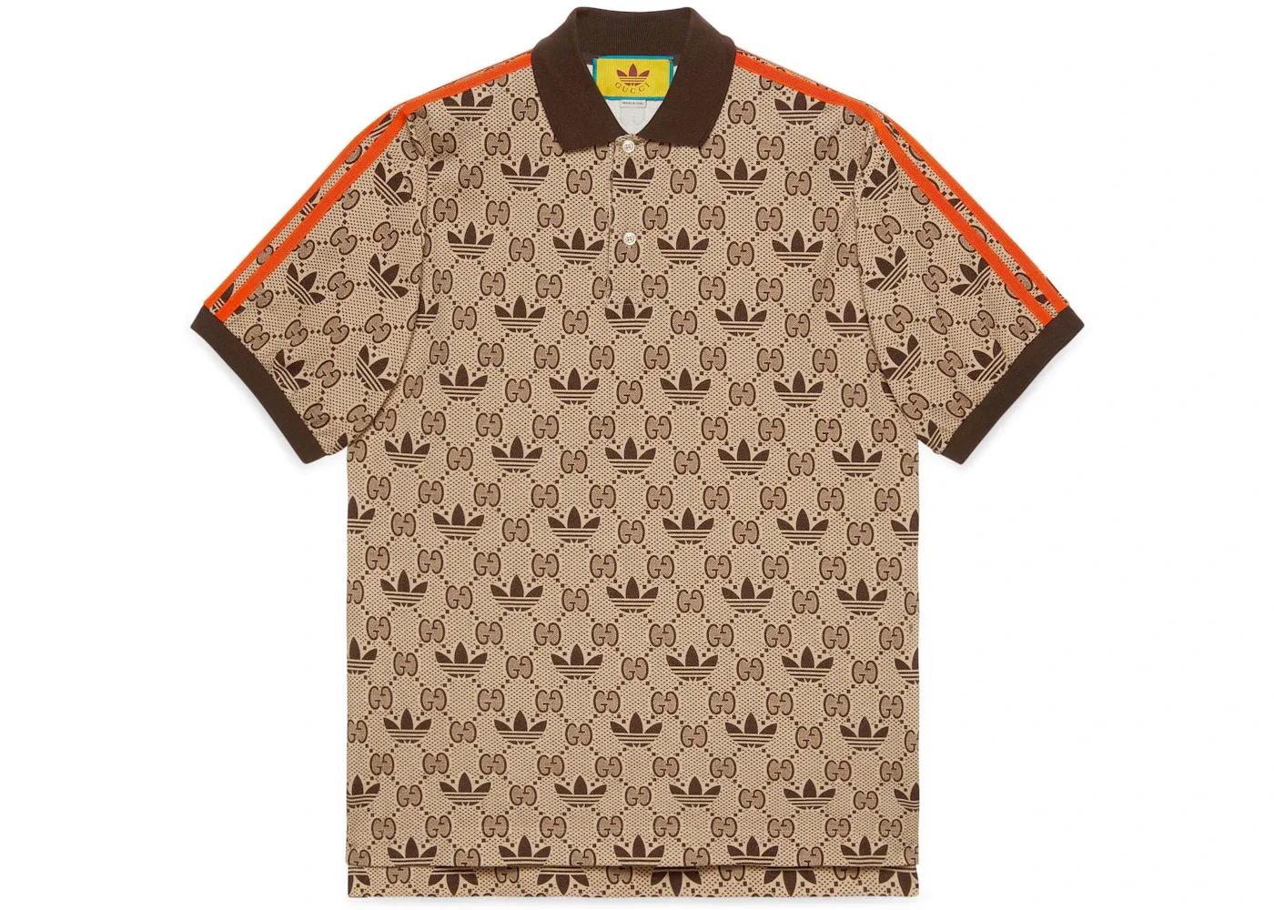 Мужская футболка поло с принтом Polo Shirt Gucci, Beige